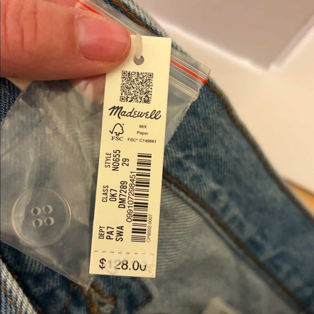 MADEWELL LOW-SLUNG STRAIGHT SIZE 29 - Picture 4 of 5